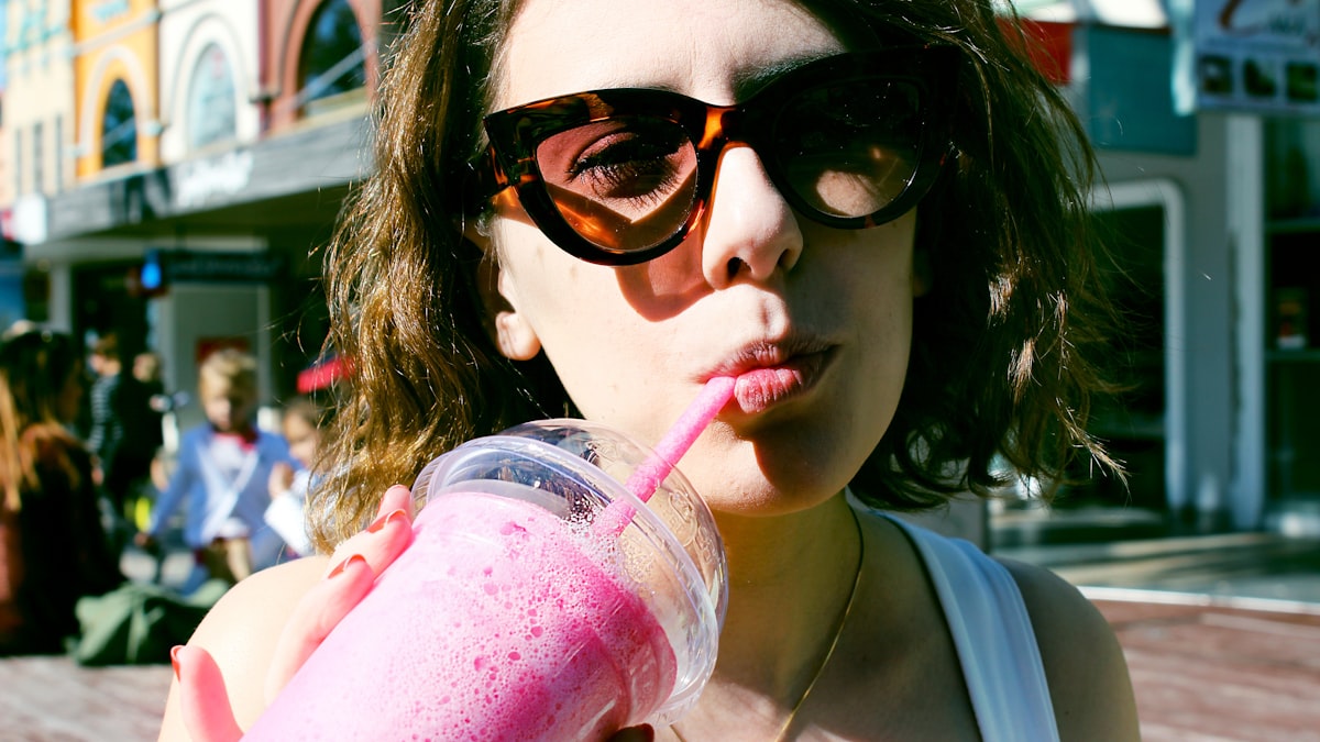 Smoothie jagodowe z miodem